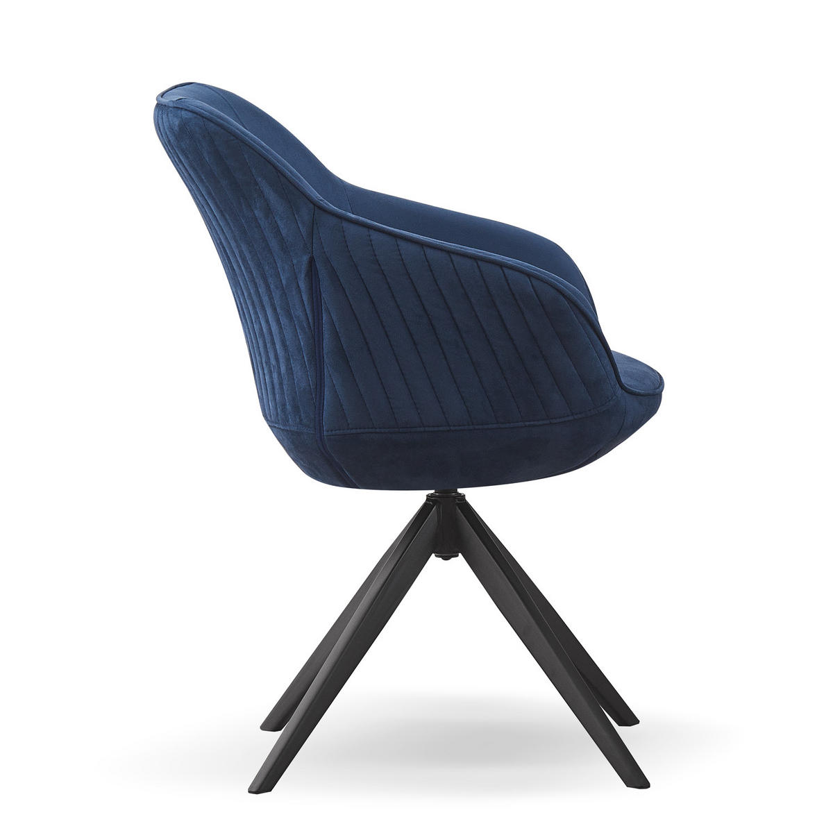 ARMLEHNSTUHL KATJA Blau - Blau, Textil/Metall (57/82/62cm) - B&D Home