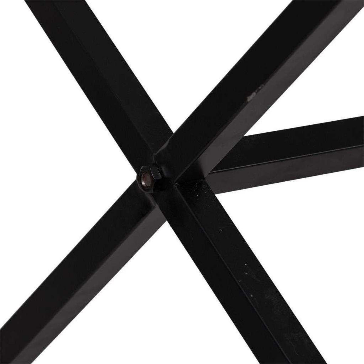 TISCH aus Metall und Holz, 160x80cm - Weiß, Holz (80/160/80cm) - Wanderlust