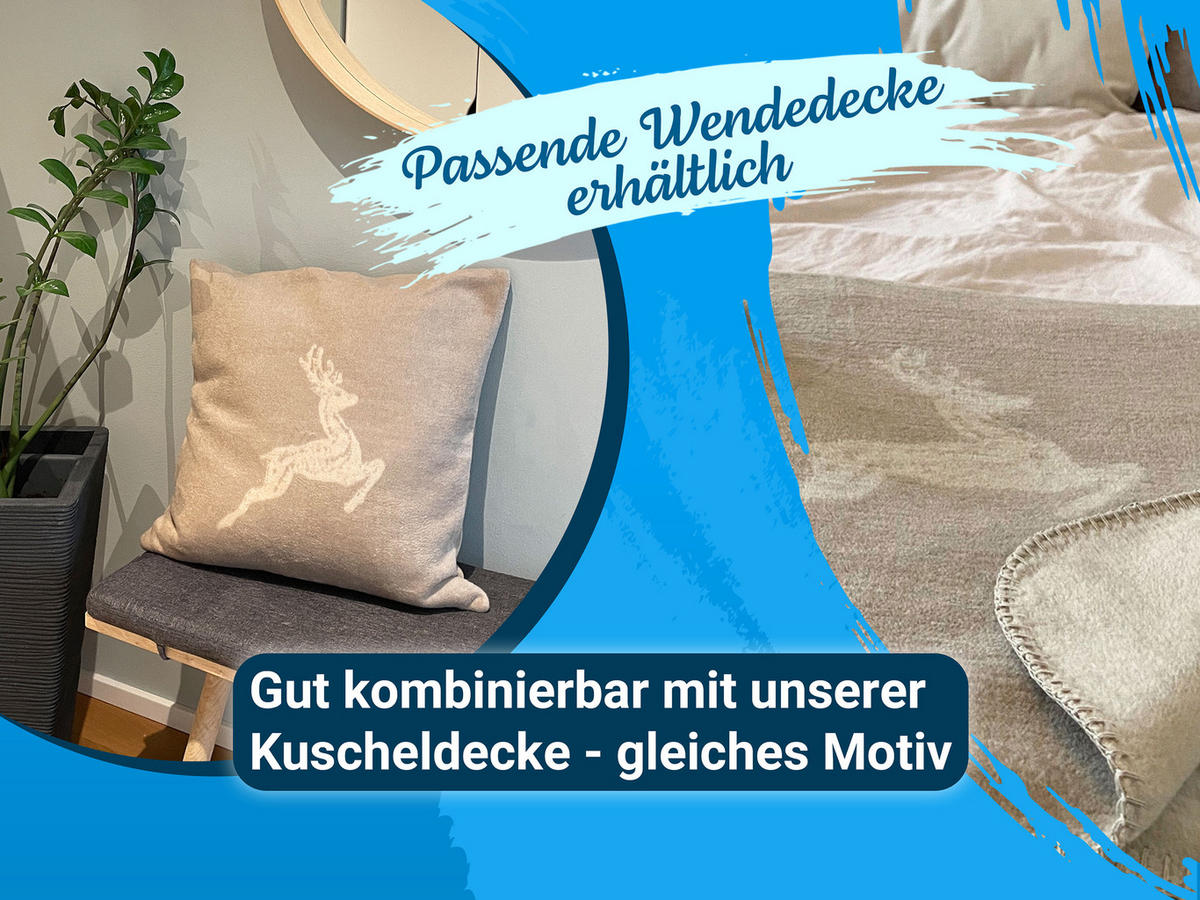 KISSENBEZUG, 50x50 cm, 60% Baumwolle, 40% Polyacryl, fango - Fango, Naturmaterialien (50/50cm) - Zollner