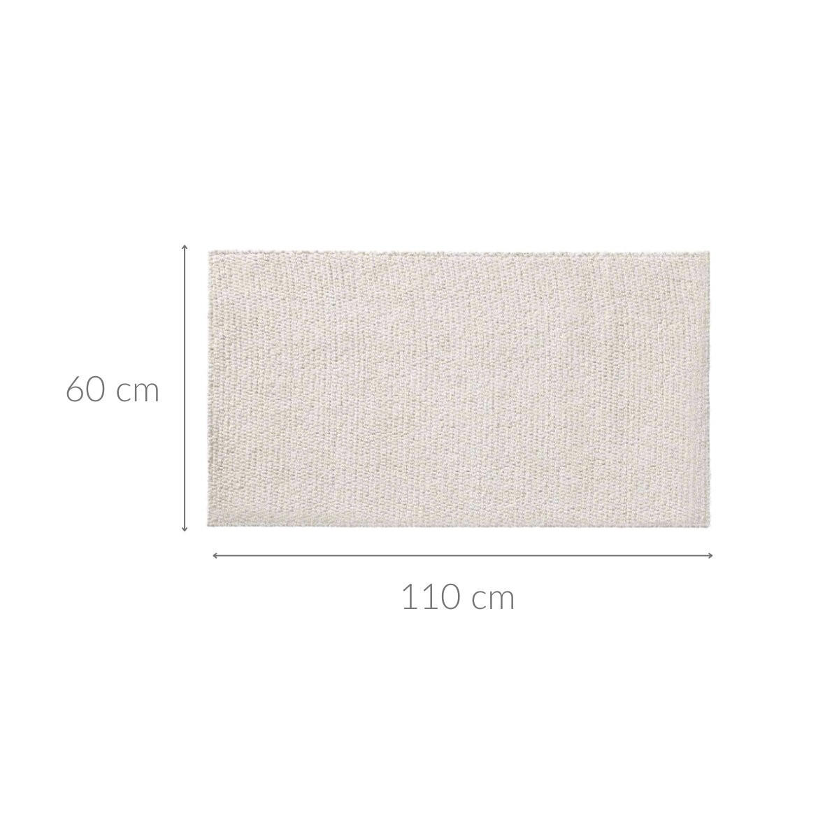 TEPPICH Lisaia gewebt - Beige, Kunststoff (60/110cm) - Douceur d´intérieur