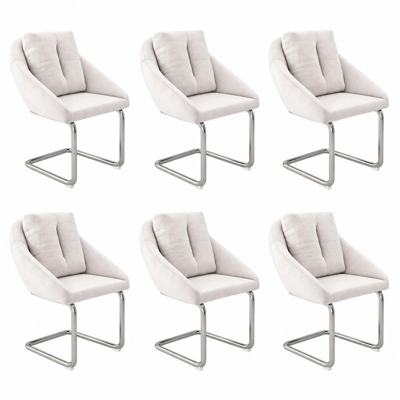 Meubliv Stuhl Beige 54x82x65.1 cm