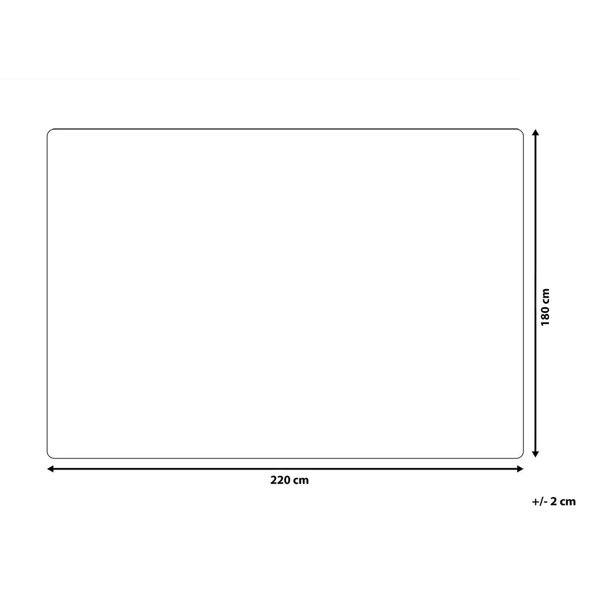 DECKE Dunkelbraun Asdad 180/220 cm - Dunkelbraun, Textil (180/220cm) - Beliani