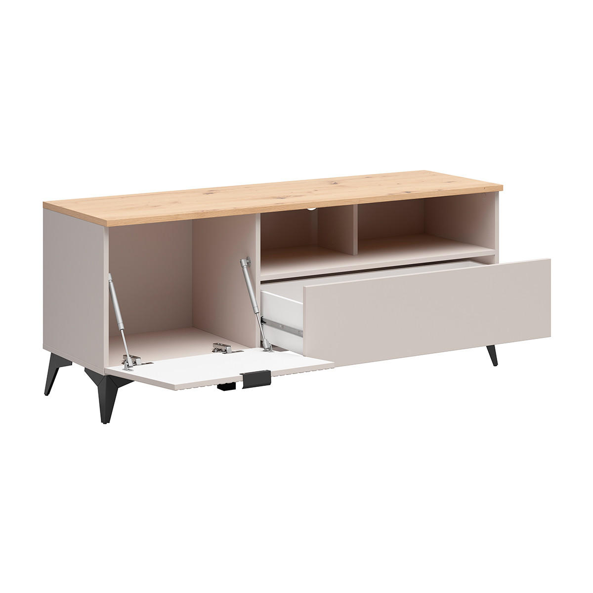 TV-MÖBEL Vicky Kaschmir - Beige, Holzwerkstoff (135/55.5/41cm) - Petits-meubles