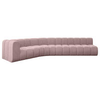 ECKSOFA modulares Sofa Karex-L2 - 399x194x70 cm Rosa - Rosa, Holzwerkstoff/Textil (399/194cm) - ALTDECOR