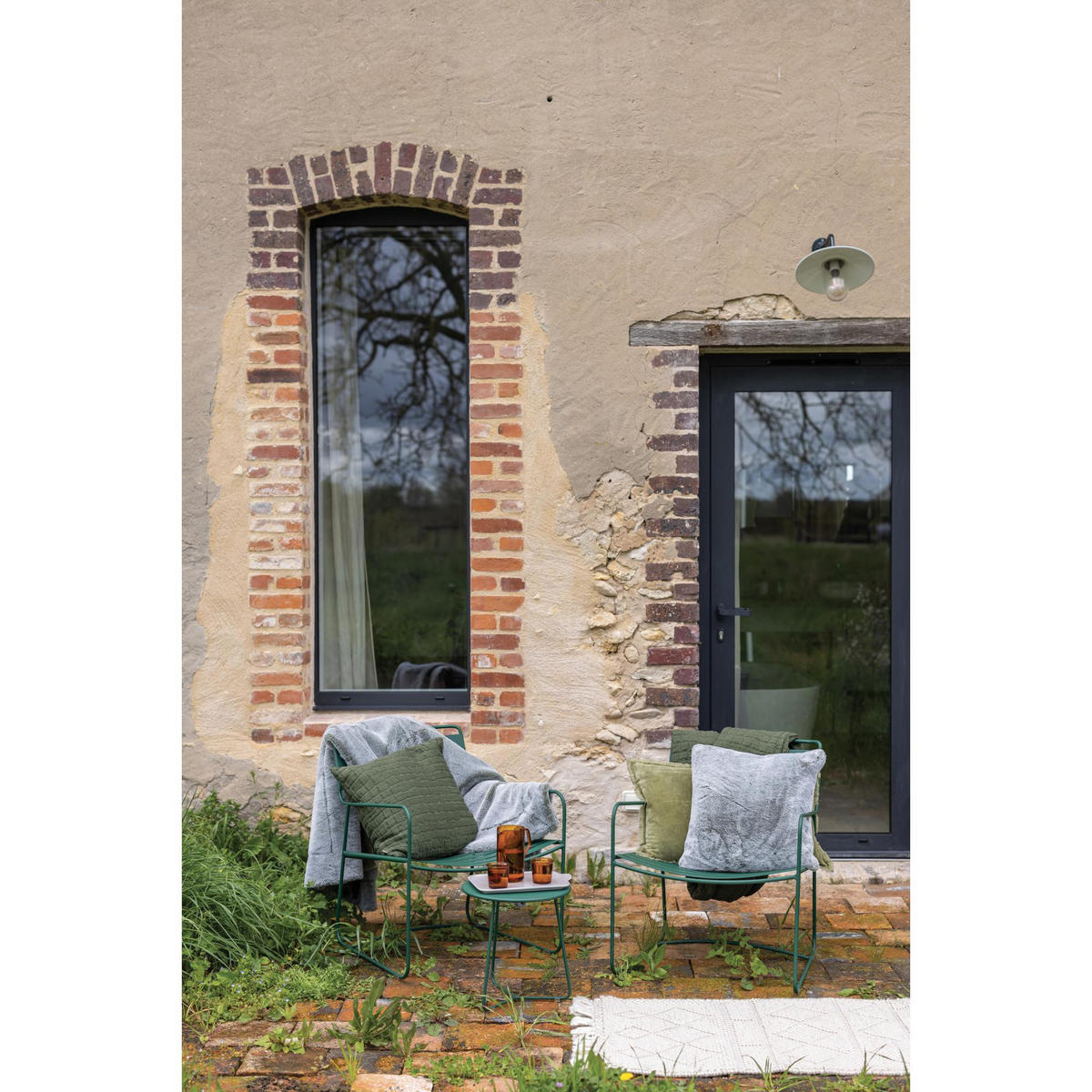 OUTDOOR-TEPPICH Soan schneeweiß 60 x 90 cm - Weiß, Textil (60/90cm) - Vivaraise