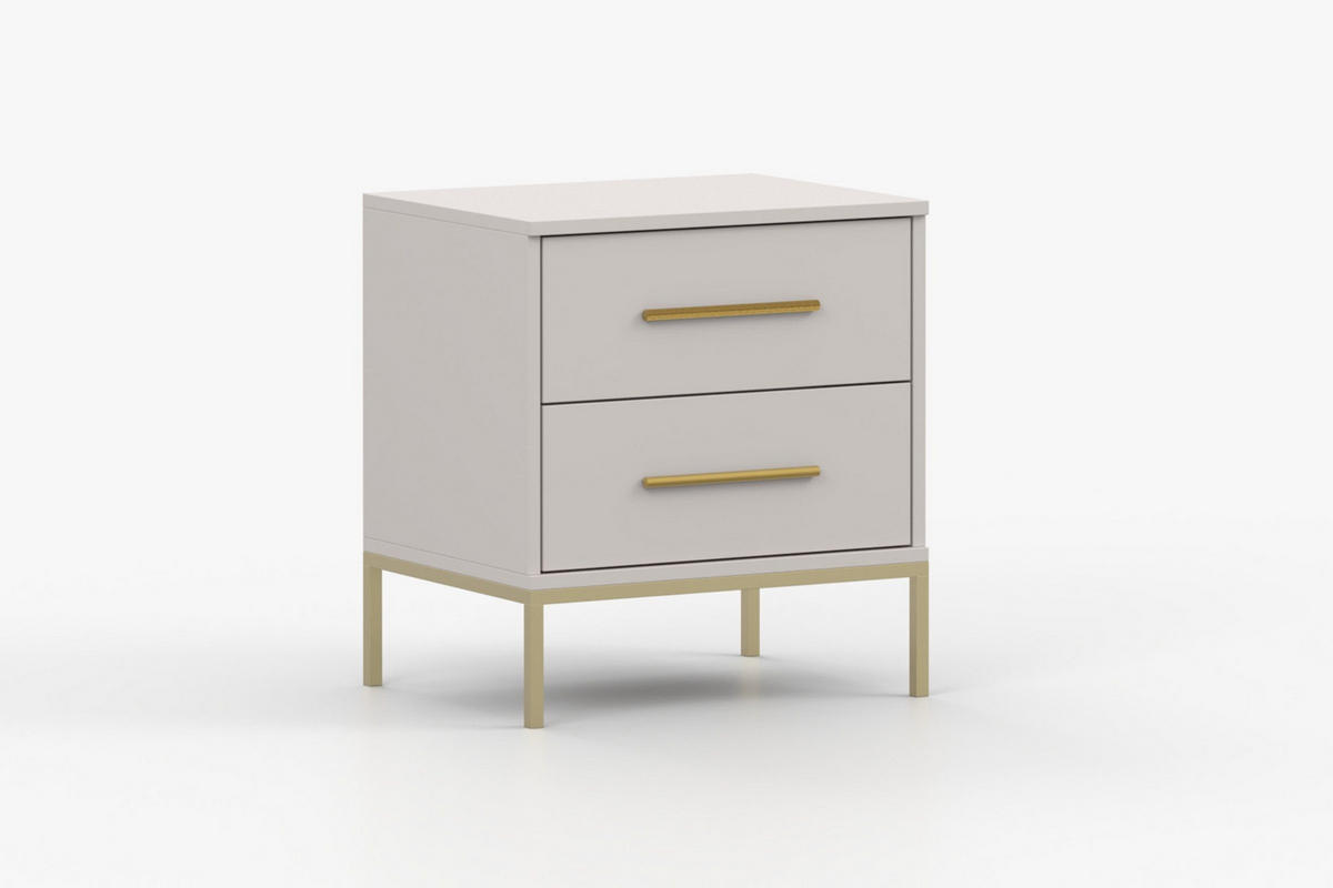 NACHTTISCH MIRELO in Kaschmir - Kaschmir, Holzwerkstoff (50/40/40cm) - Deine Möbel 24