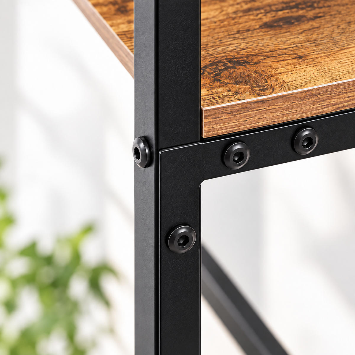 DULAP Negru 2 compartimente cu ușă deasupra masinii de spalat - maro, compozit lemnos/metal (64/170/27cm) - Relaxdays