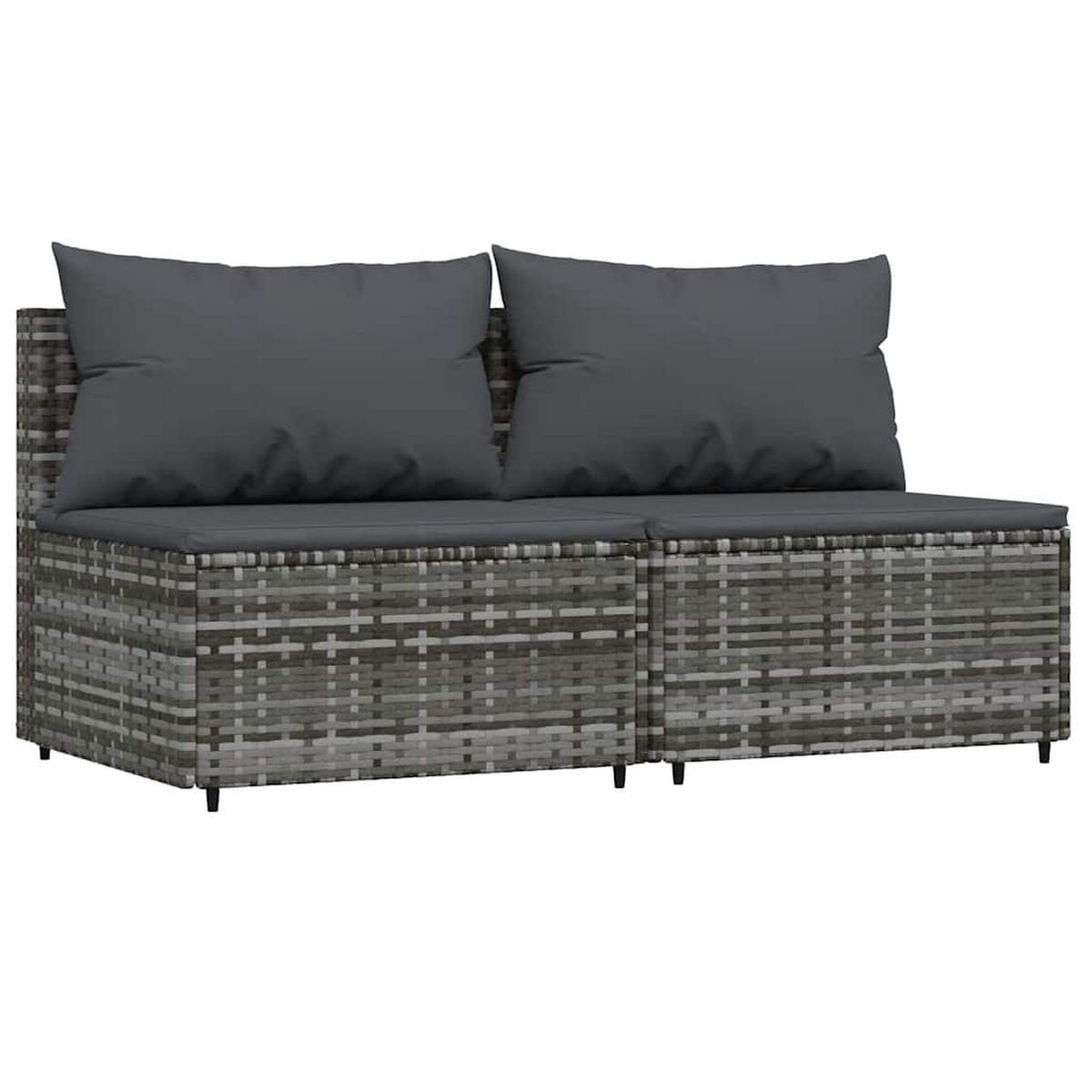 GARTENSOFA SYKAD 63/57.5/63 cm （2-SITZER） - Grau, Holz (63/57.5/63cm) - ZMH