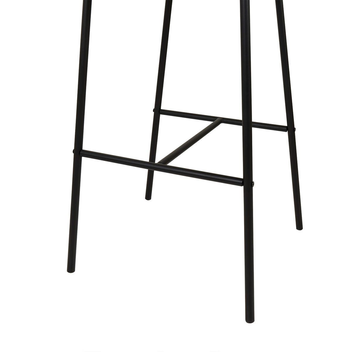 BARSTÜHLEN 2er-Set Dunkelgrün Kiana - Dunkelgrün/Schwarz, Textil (49/104/59cm) - Beliani