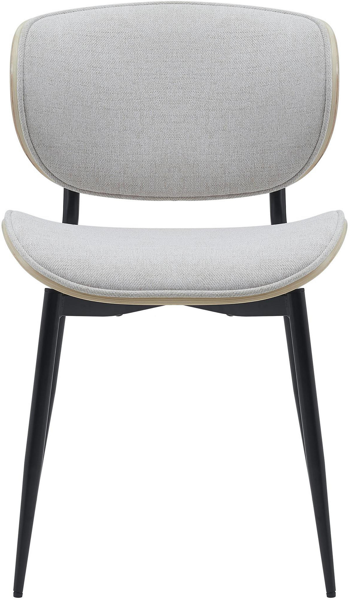 STUHL Stoff natura/creme - Eukalyptusholzfarben/Creme, Textil/Metall (50/80/54cm) - CLP