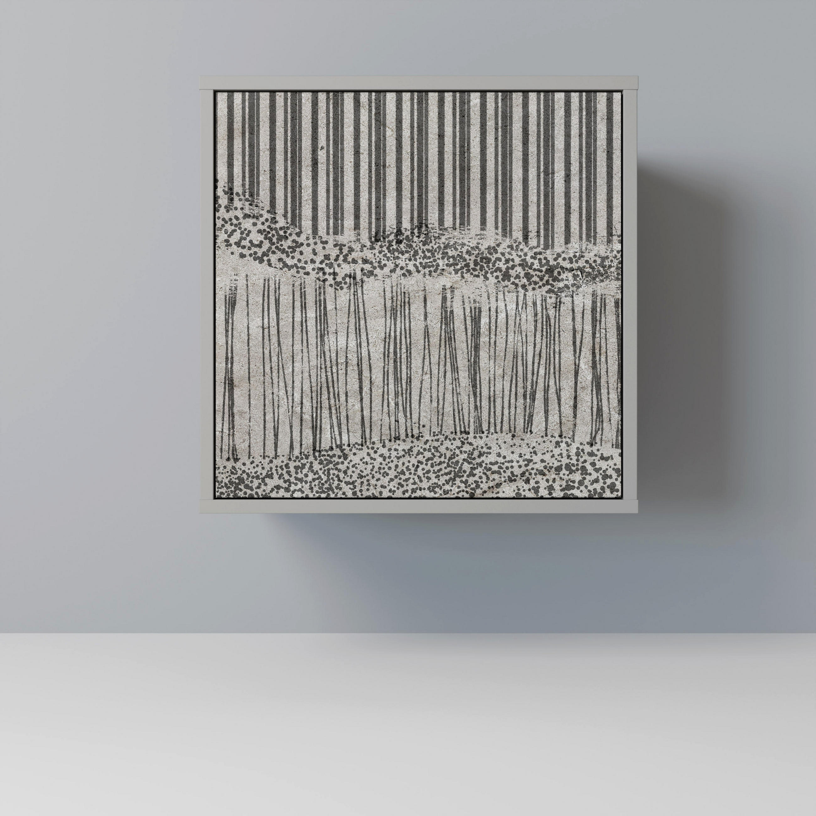 SpaceRebels Sideboard Grau 57.5x57.5x42 cm