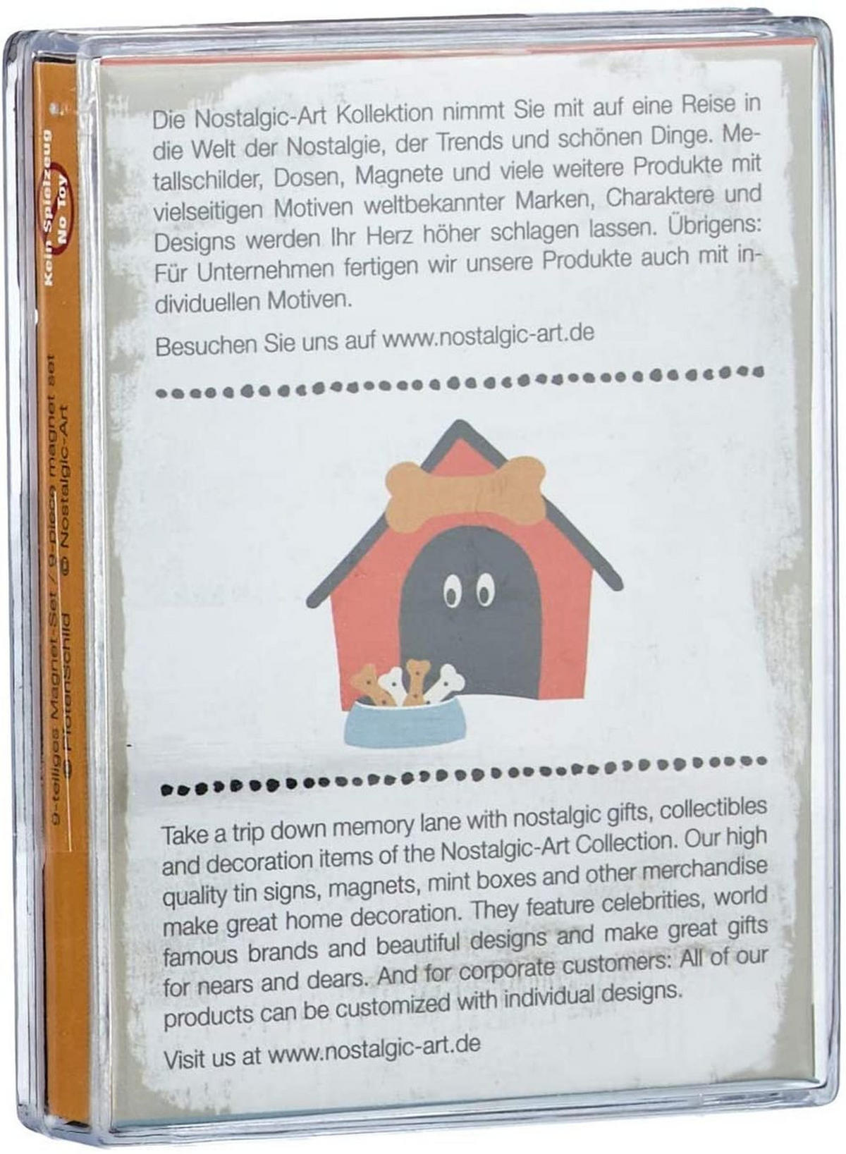 MAGNETSET 9-teilig PfotenSchild Everything is better - Multicolor, Metall (9/7/2cm) - Nostalgic-Art