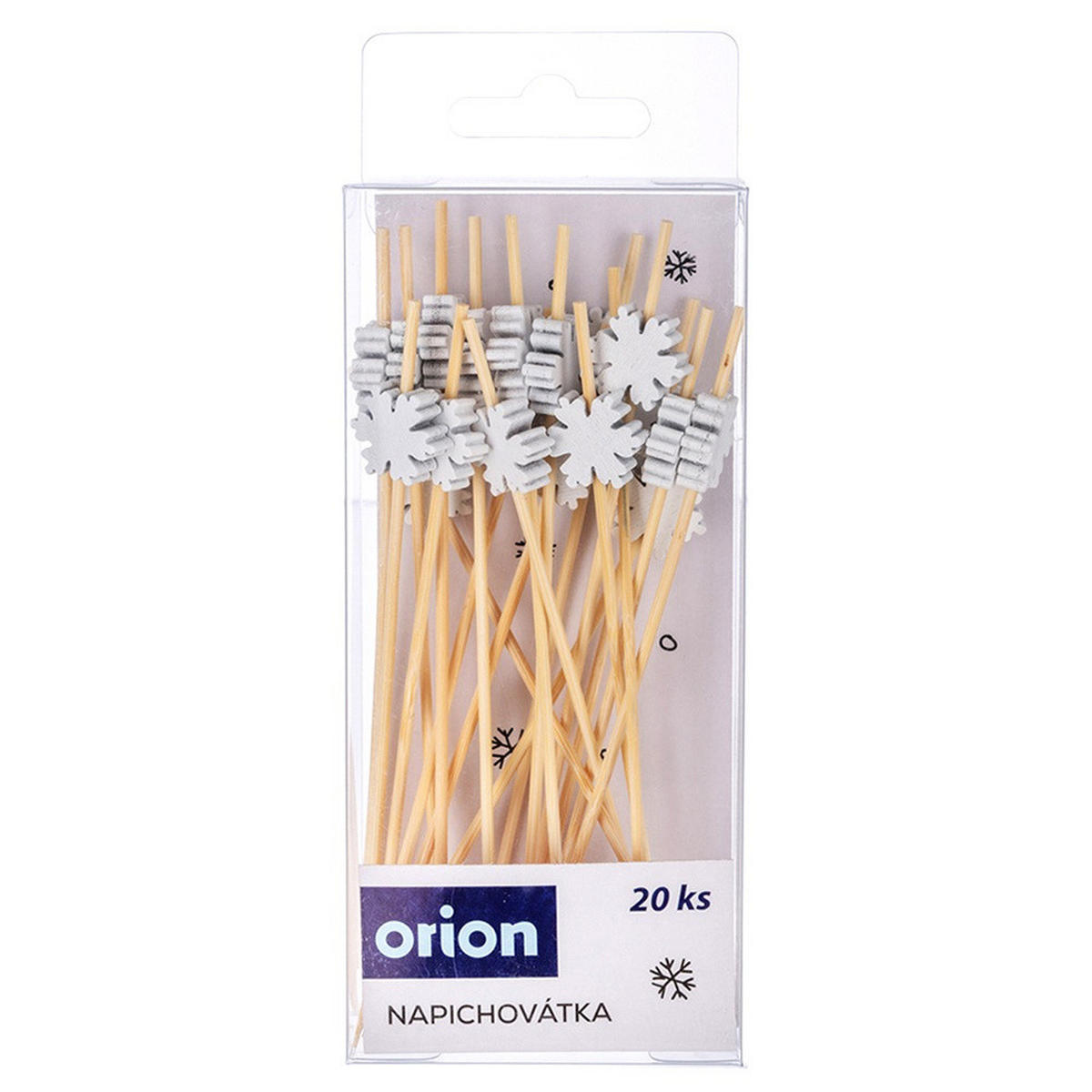 BAMBUS SNACKGABELN 100 Stk. - Kirschbaumfarben, Holz (9cm) - Orion 