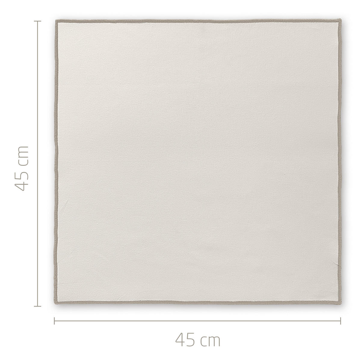 STOFFSERVIETTEN aus Baumwolle 6er-Set - Creme, Textil (45/45cm) - Miqio Design