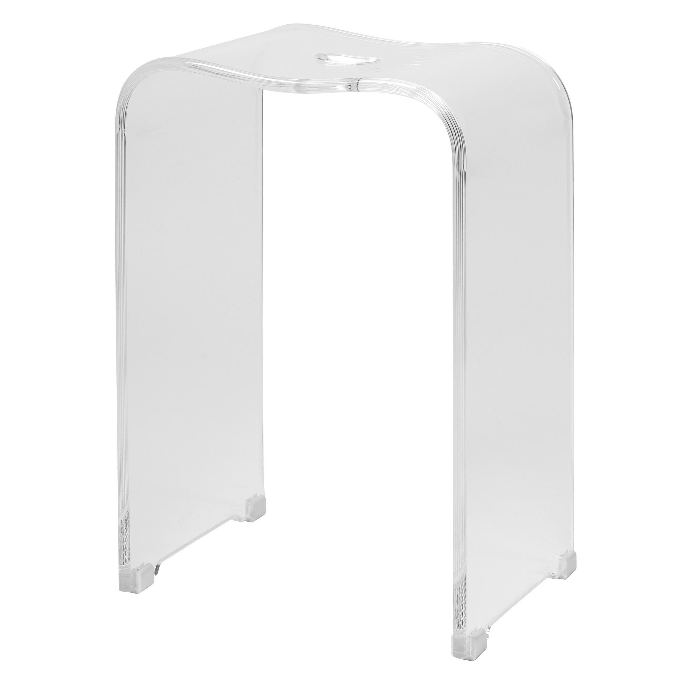 DUSCHHOCKER, transparent, Kunststoff - Transparent, Kunststoff (32/48.5/27cm) - bremermann