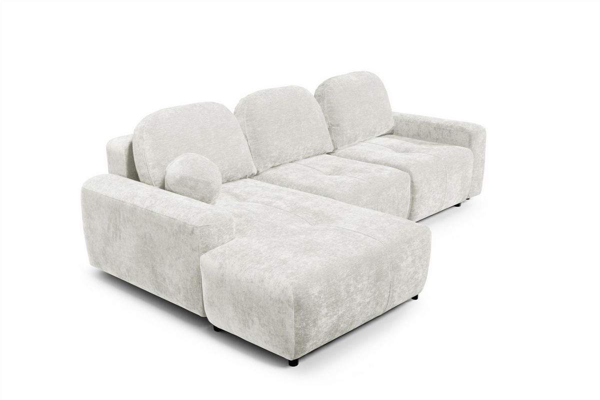 ECKSOFA Argos In Vibe - Creme, Holzwerkstoff/Textil (170/267cm) - Fun Möbel