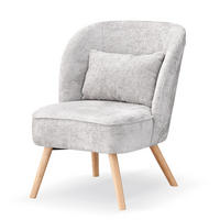 SESSEL YOYO Grau - Grau, Eichenholz/Textil (63/80/70cm) - B&D Home