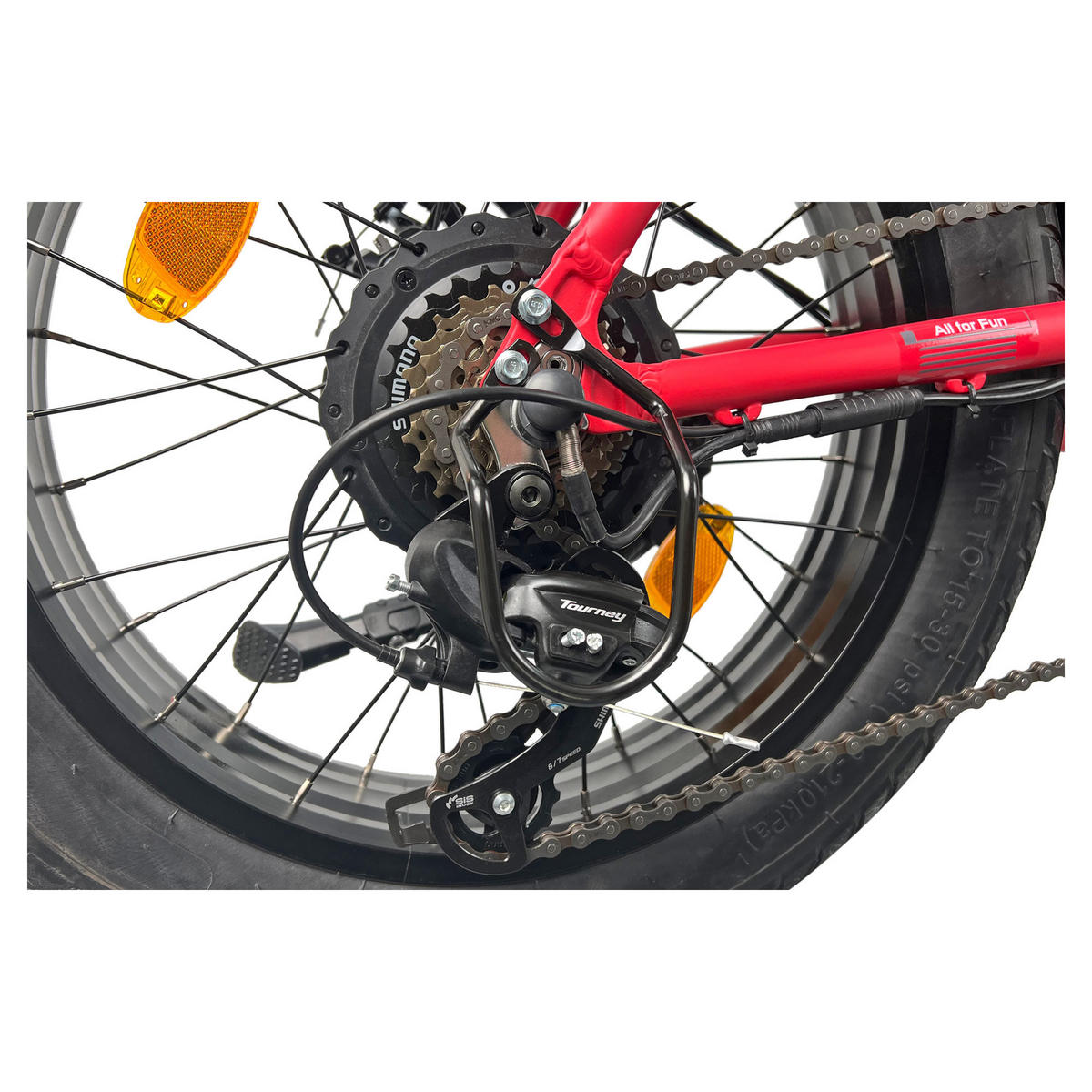 FALT E-BIKE 20" TERRAIN, ROT - Grau, Metall (125cm) - LLOBE