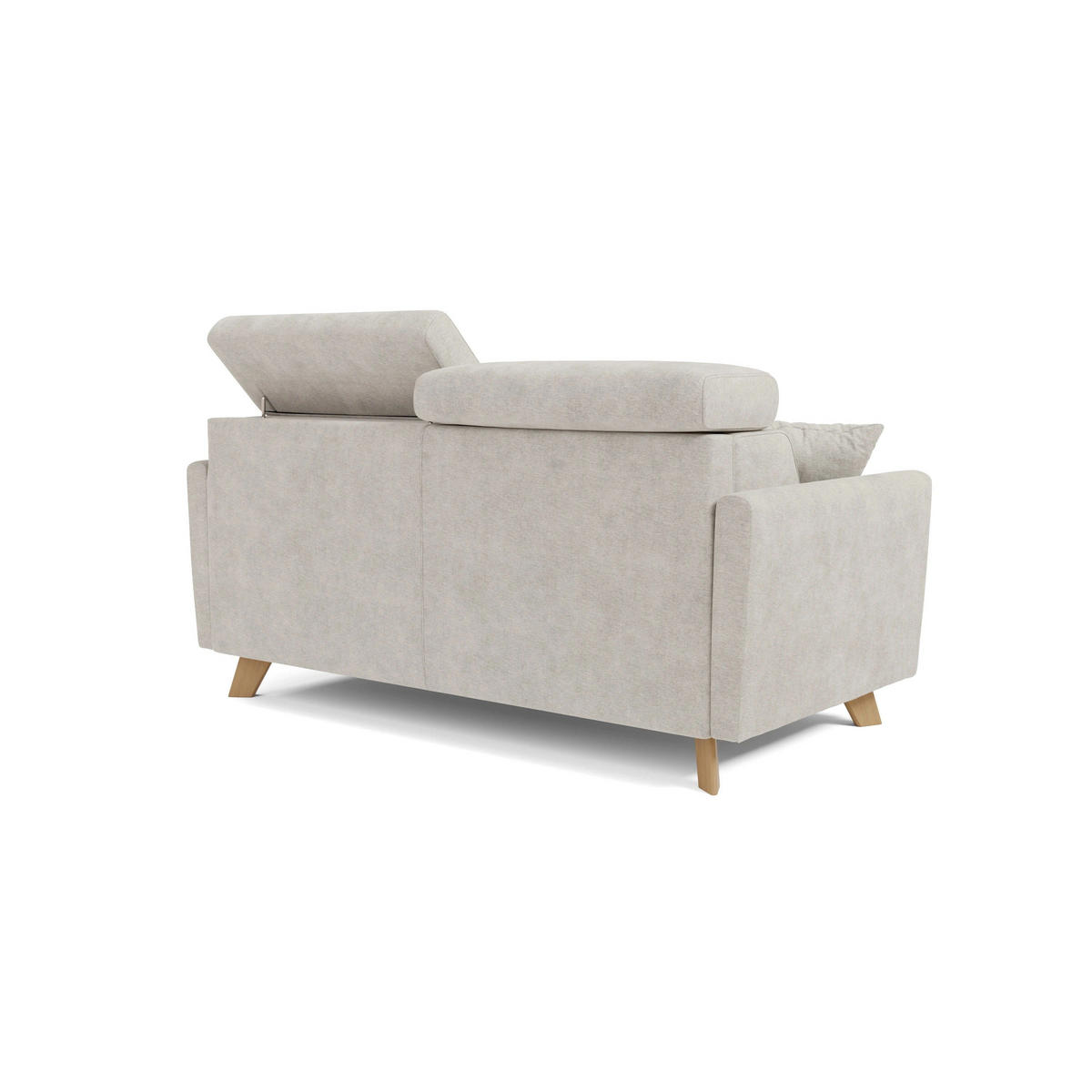 SCHLAFSOFA Francy - Weiß, Metall (160/92/97cm) - Divani.store