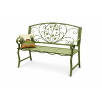 GARTENBANK 2-Sitzer Metall Grün 110/58/100 cm - Grün, Metall (110/100/58cm) - DanDiBo