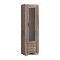 VITRINE Dallas D-16 58 x 192 x 45 cm Trüffeleiche - Trüffeleichefarben, Glas/Holzwerkstoff (58/192/45cm) - Koseto