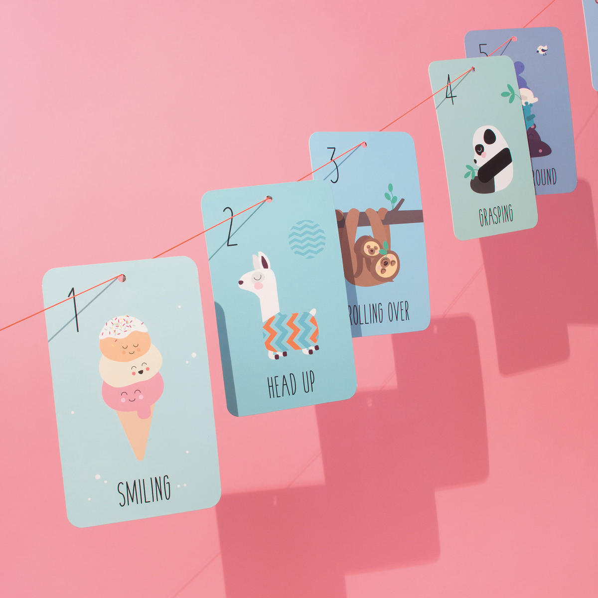 KARTENSET My first 12 months, Papier - Multicolor, Papier (17/1cm) - Donkey Products