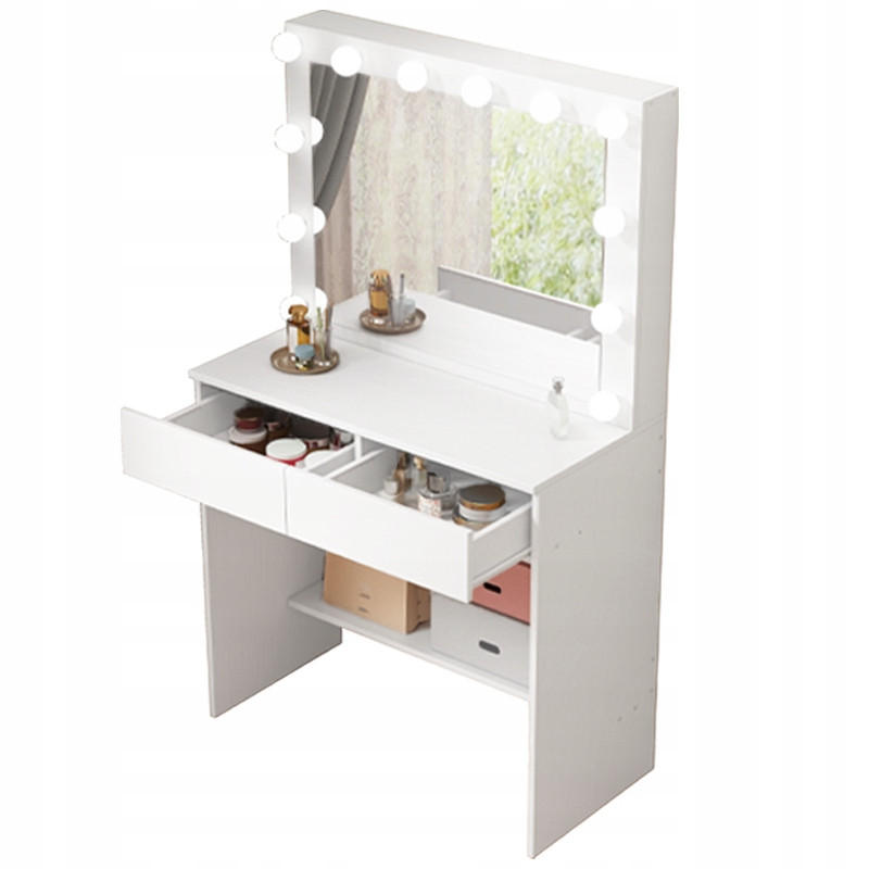 FRISIERTISCH, Weiß, 80/140/40 cm - Weiß, Holzwerkstoff (80/140/40cm)