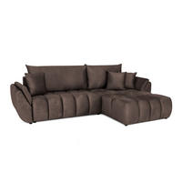 ECKSOFA Collin Mit Schlaffunktion - Braun, Holzwerkstoff/Textil (185/280cm) - Fun Möbel