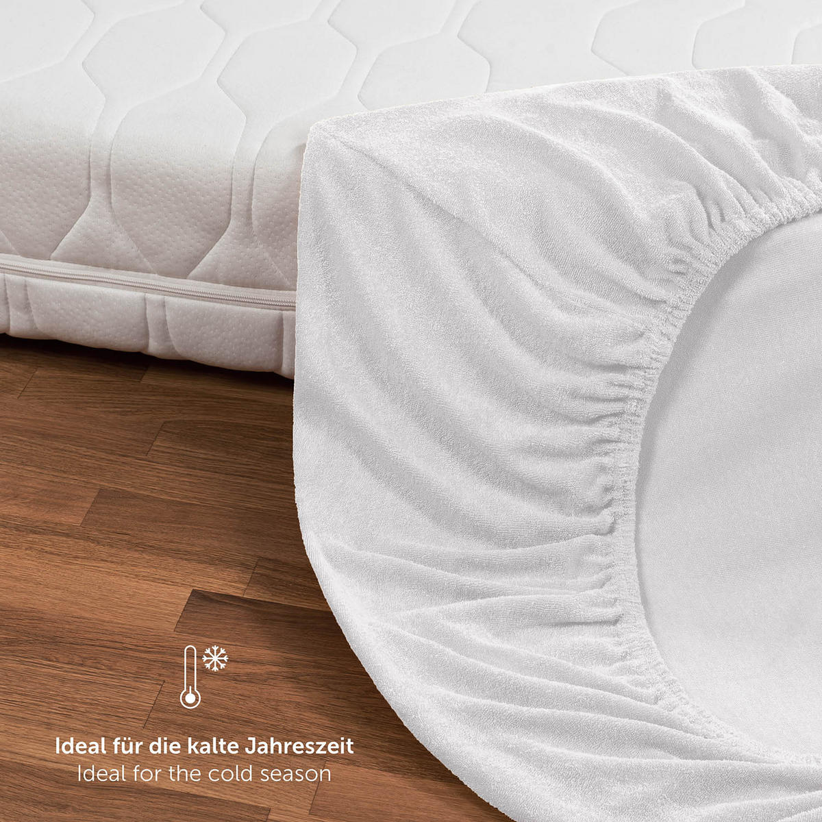 FROTÉ napínacie prestieradlo s certifikátom Oeko-TEX, 90x190x30cm, Biela - biela, textil (90/190cm) - Blumtal