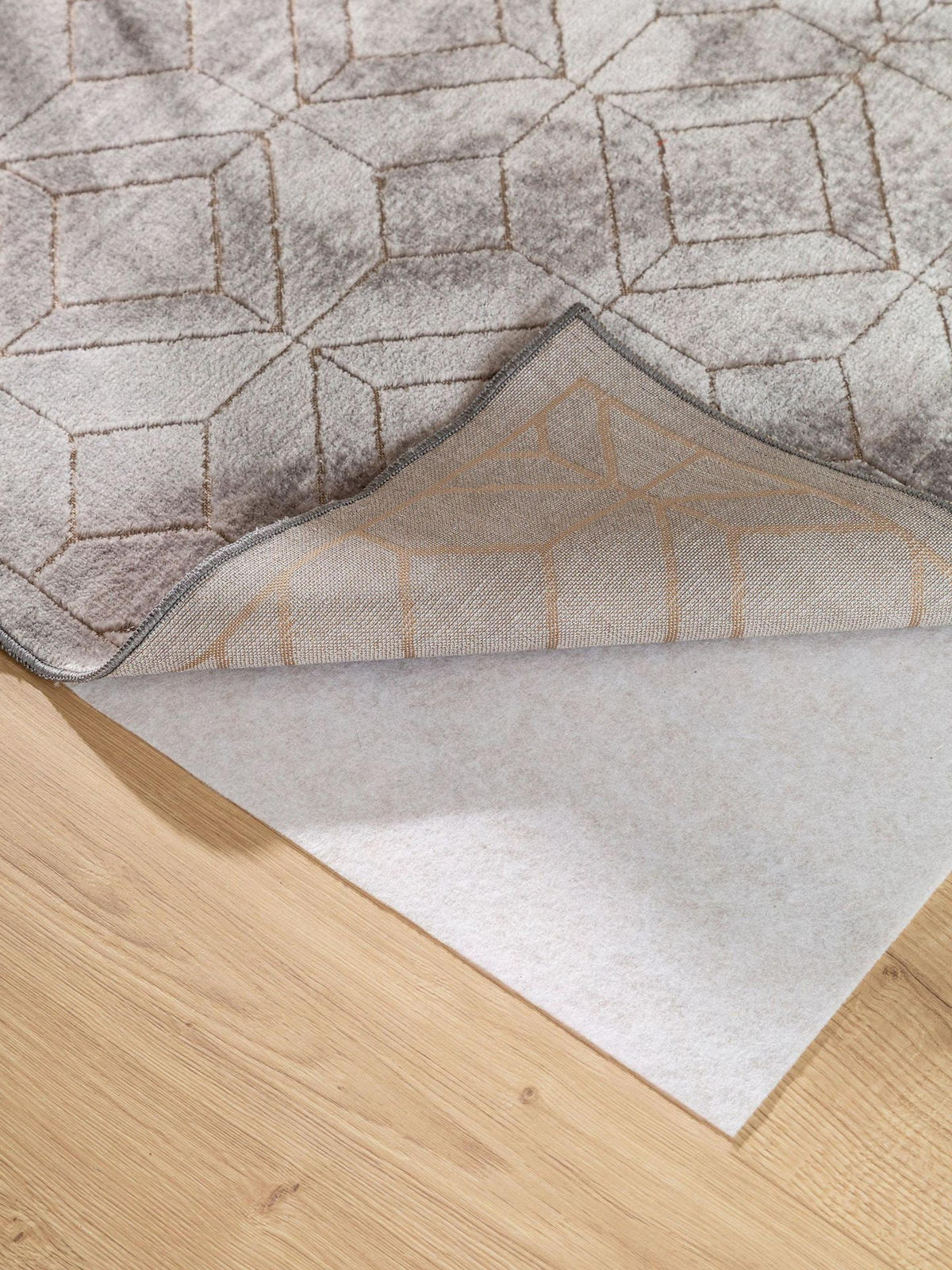 TEPPICH Teppich Daisy Grau - Grau, Textil (100/1cm) - KUNSTLOFT