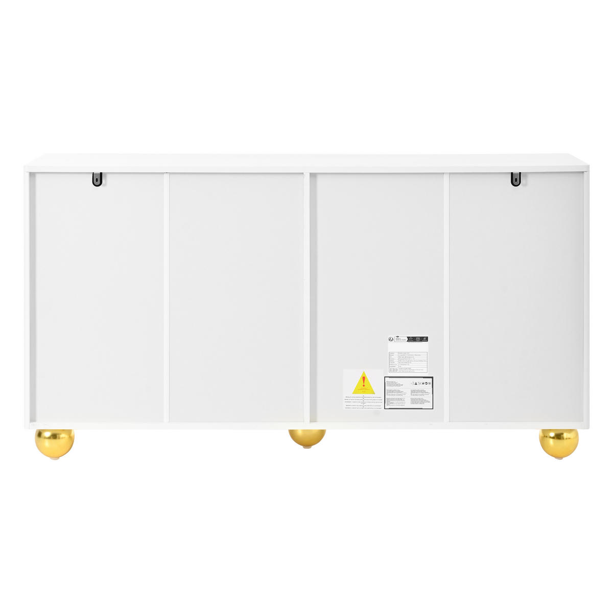 SIDEBOARD DE-37537 140/40/74 cm mit 4 Türen Weiß - Weiß, Holzwerkstoff (140/74/40cm) - ComfortXL