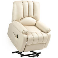 RELAXSESSEL DE-15374 elektrisch verstellbar mit Aufstehhilfe Beige - Beige, Metall (92/102/86cm) - ComfortXL