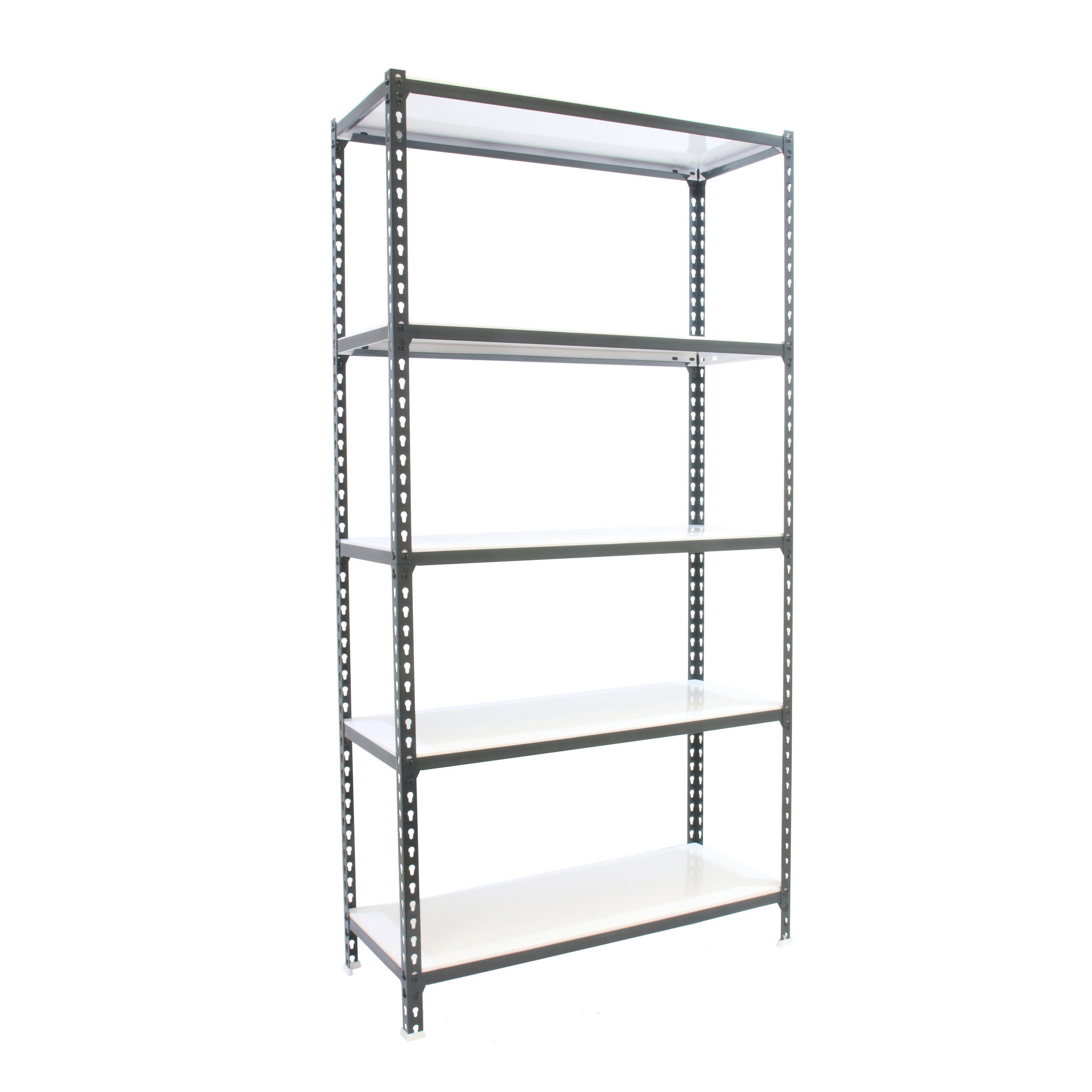 SCHWERLASTREGAL Big Metal Shark HxBxT 200 x 110 x 50 cm Fachlast 200 kg Anthrazit-Weiß - Anthrazit, Metall (110/200/50cm) - PROREGAL