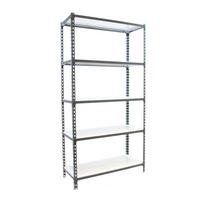 SCHWERLASTREGAL Big Metal Shark HxBxT 200 x 120 x 30 cm Fachlast 200 kg Anthrazit-Weiß - Anthrazit, Metall (120/200/30cm) - PROREGAL