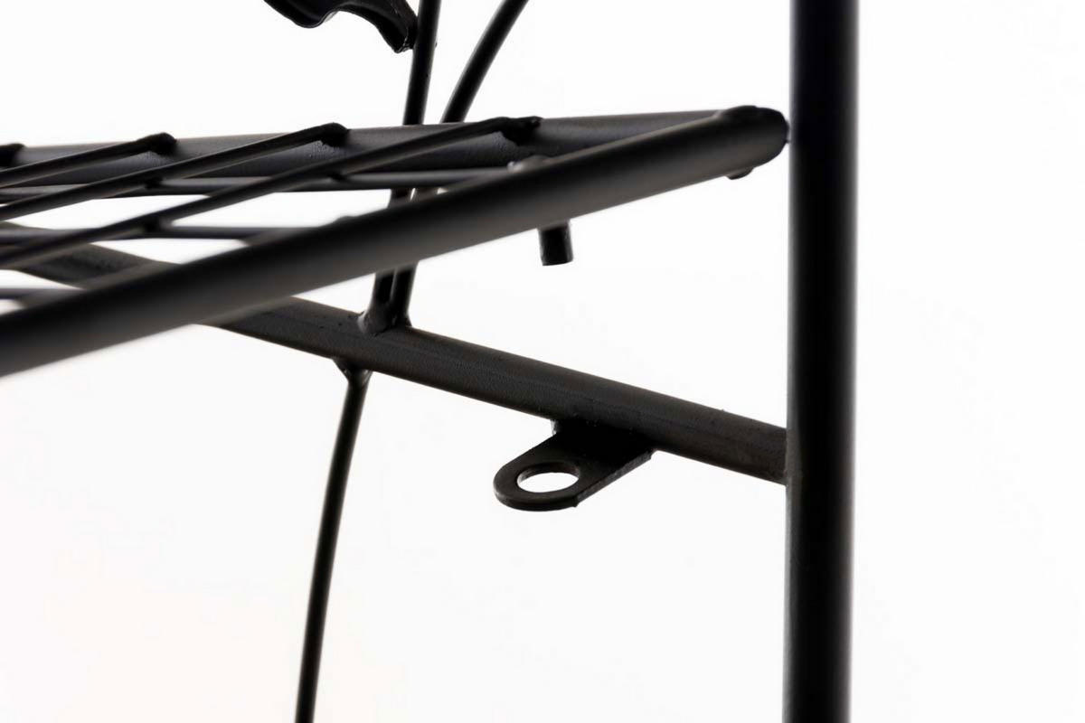 STANDREGAL Aaron schwarz - Schwarz, Metall (60/158/33cm) - TPFGarden