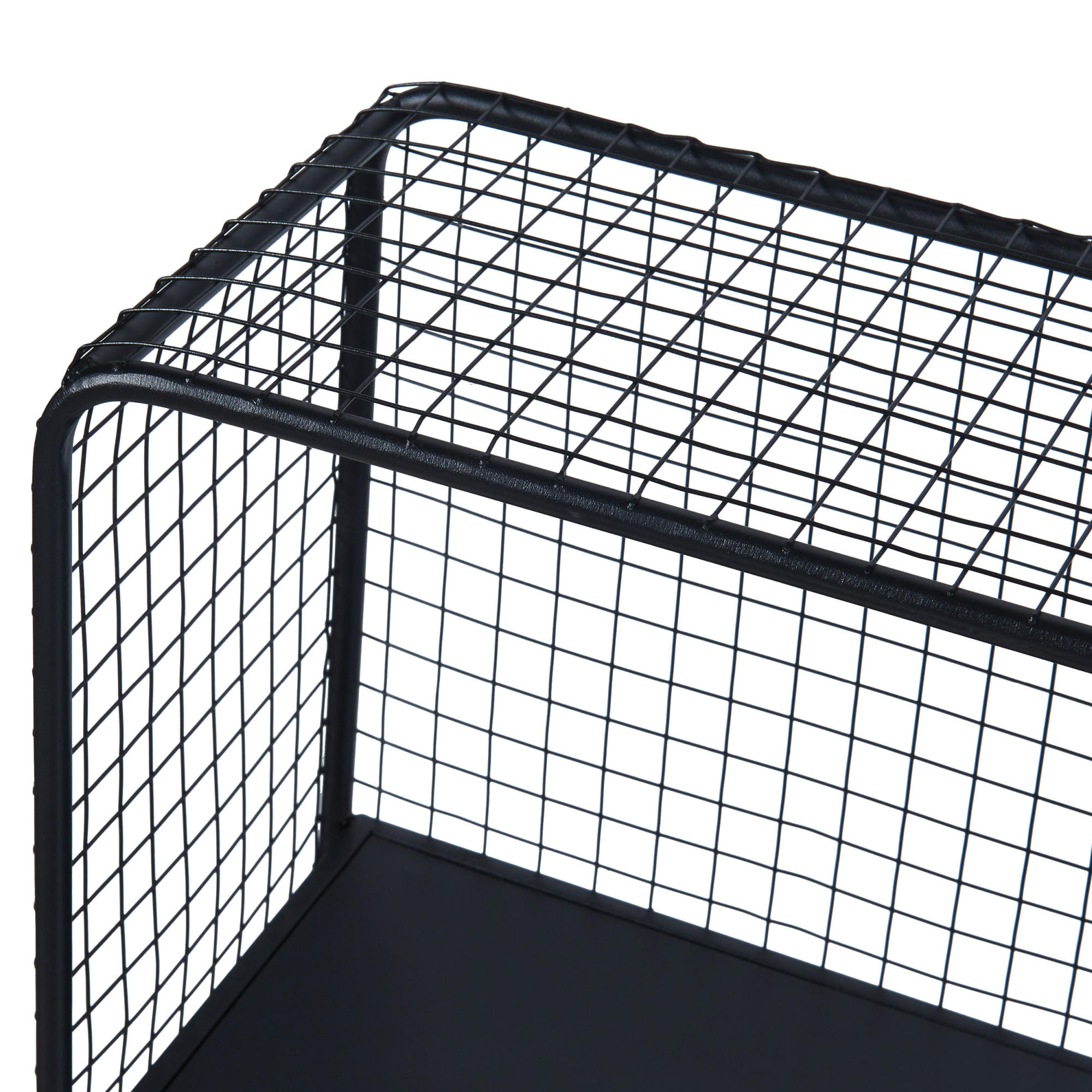 STANDREGAL Volda - Schwarz, Metall (50/90/19cm) - [en.casa]
