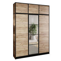 ŠATNÍ SKŘÍŇ EDEN s nástavbou 3D Dub Craft - medově dubová, kompozitní dřevo (157/247/39cm) - Kier Furniture