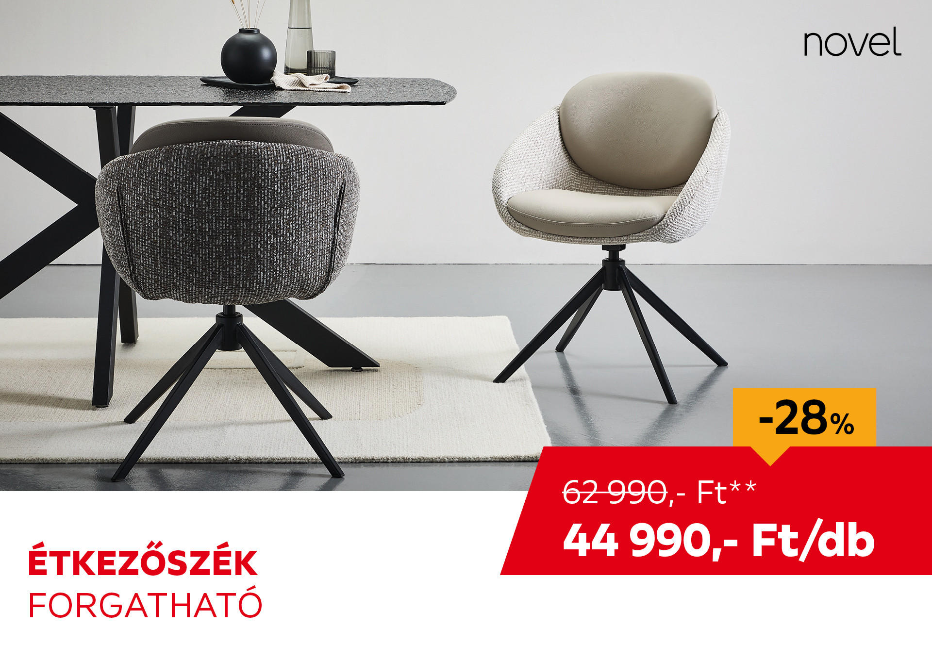 ÉTKEZŐSZÉK Kiemelt termék 62990 Ft.- helyett 44990 Ft.-
