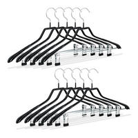 10XSVORKY - čierna, kov/plast (22.5/3/42cm) - Relaxdays