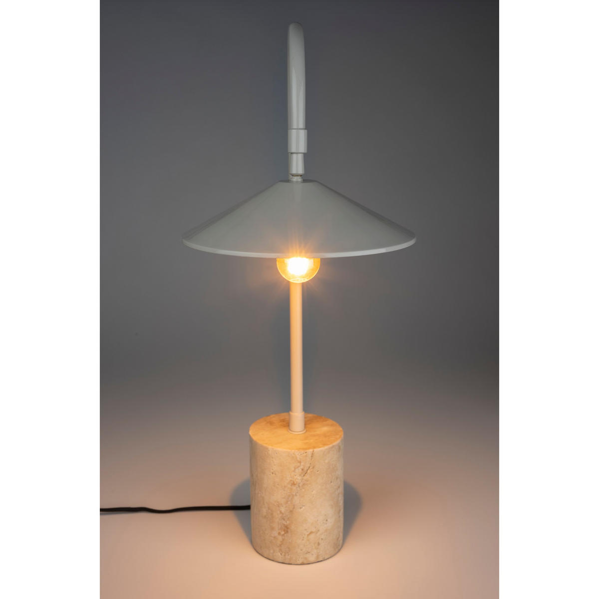 SCHREIBTISCHLAMPE Enno Schreibtischlampe Grau - Grau, Stein (39.5/24/66cm) - Housecraft Living