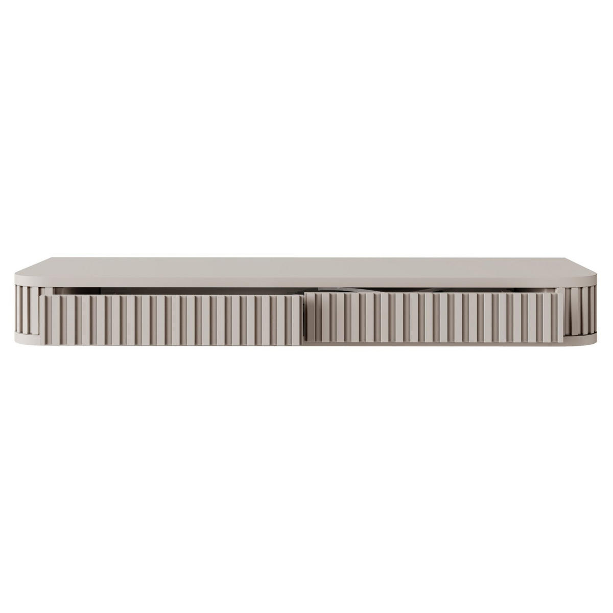 WANDKONSOLE Ovarlo Greige mit 2 Schubladen 113 cm - Taupe, Holzwerkstoff (113.2/13/38cm) - Selsey
