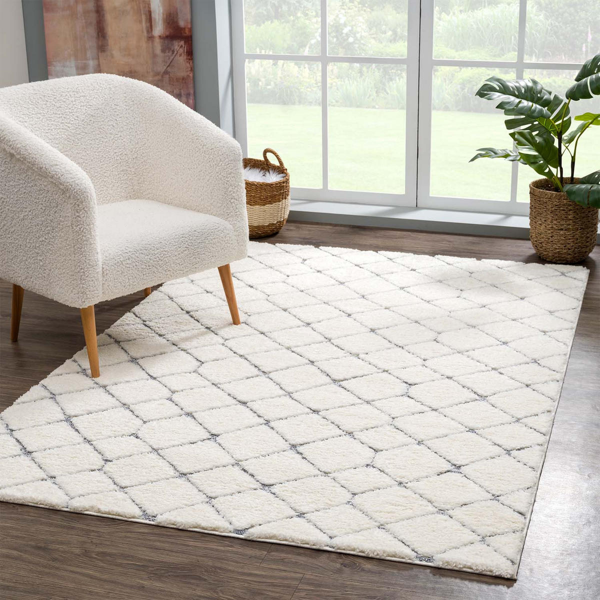 HOCHFLOR-TEPPICH Focus 4499 Creme 200x290 cm - Creme, Textil (200/290cm) - carpet city