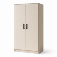 DREHTÜRENSCHRANK Tamara 90 cm, 2-türig, kaschmir - Kaschmir, Kunststoff (180/180/90cm) - Margaret Hadas24