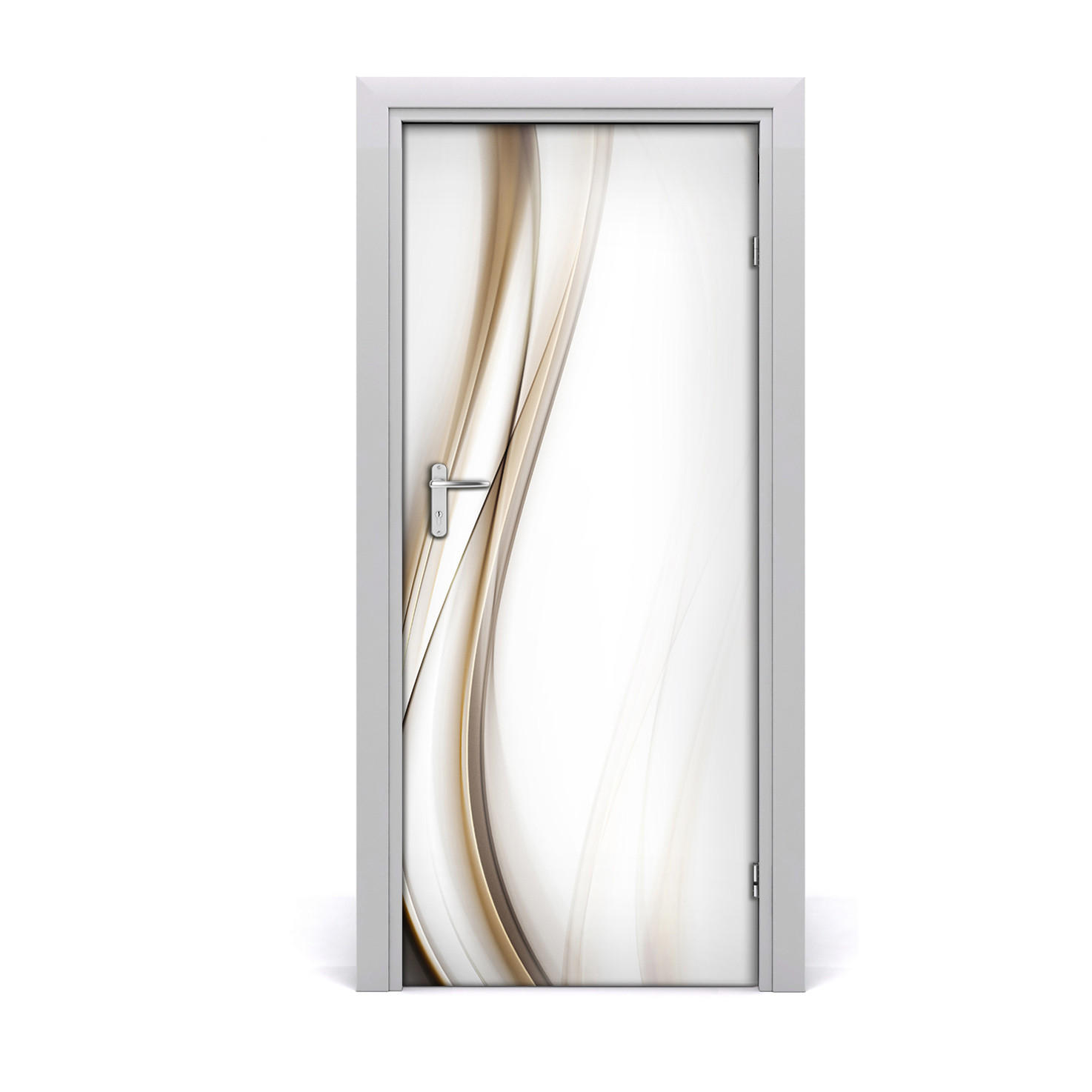 TÜRAUFKLEBER 85x205 cm Dekorativ für Türen - Grau, Kunststoff (85/205/0.01cm) - TULUP