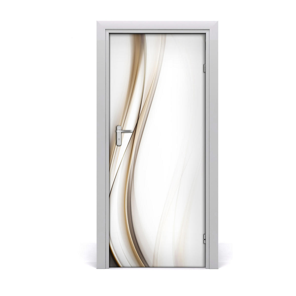 TÜRAUFKLEBER 85x205 cm Dekorativ für Türen - Grau, Kunststoff (85/205/0.01cm) - TULUP