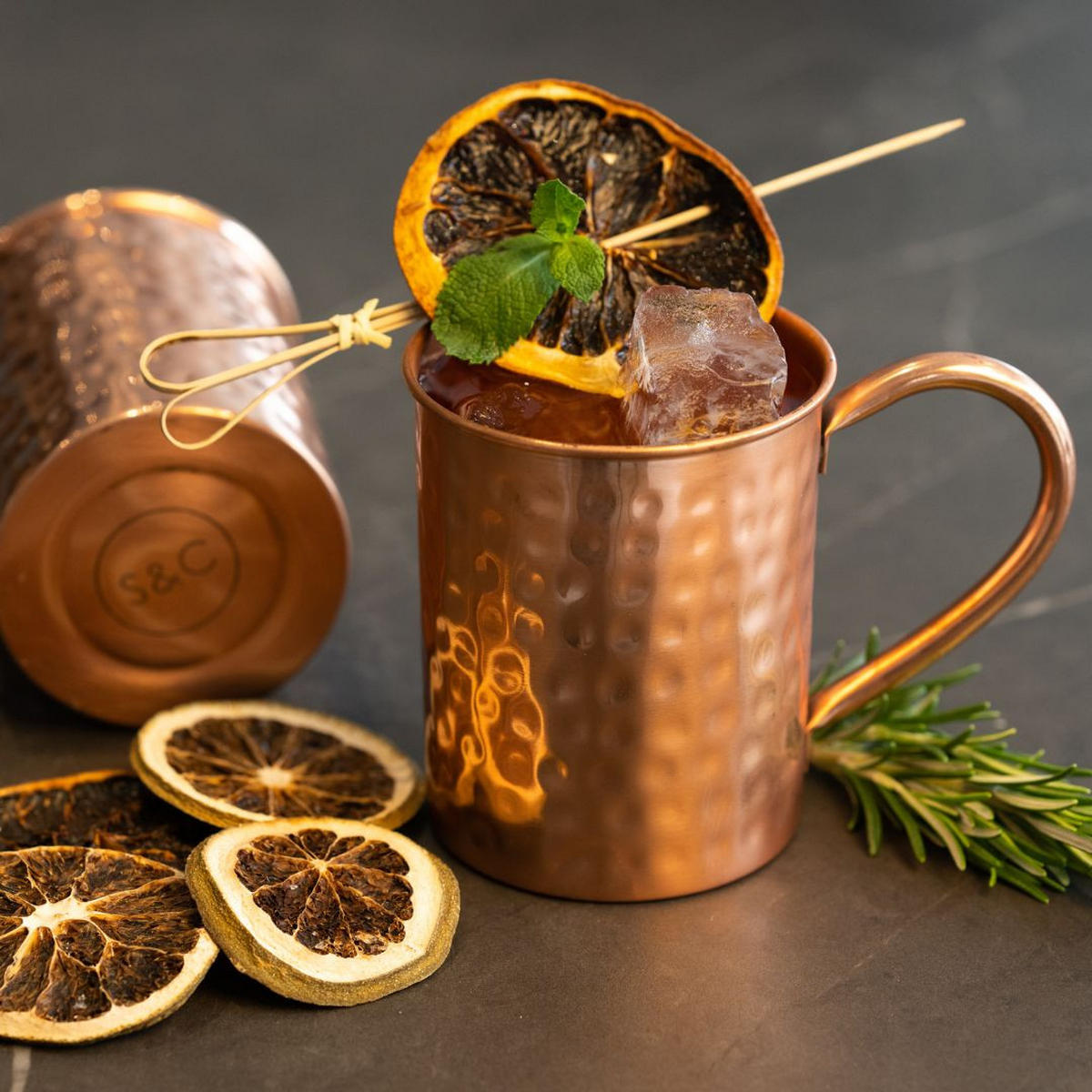 KUPFERBECHER, Cocktailbecher CATALEYA 2er Set Moscow Mule 400ml - Kupferfarben, Paraffin (8.5/10.5/10.5cm) - Specter & Cup