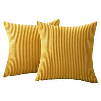 KISSENHÜLLE Plüsch Gold 45*45cm - Goldfarben, Textil (45/45cm) - Kaket