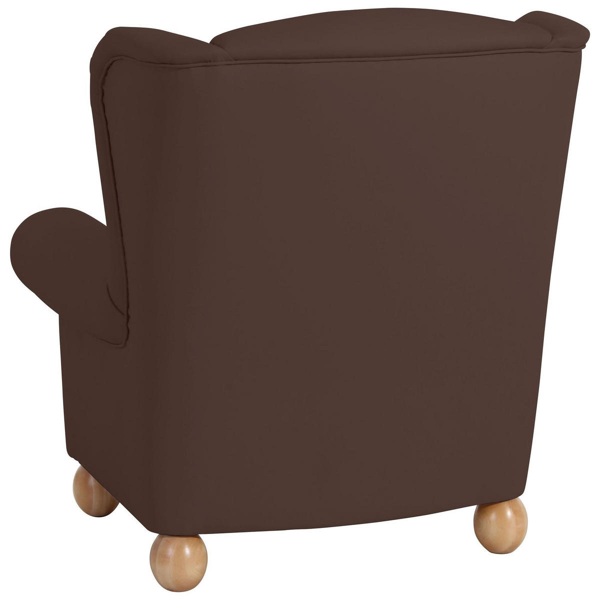 OHRENBACKENSESSEL Kasha Bezug Kunstleder Buche natur / braun - Buchefarben/Braun, Kunststoff (93/103/87cm) - 58aufmkessel