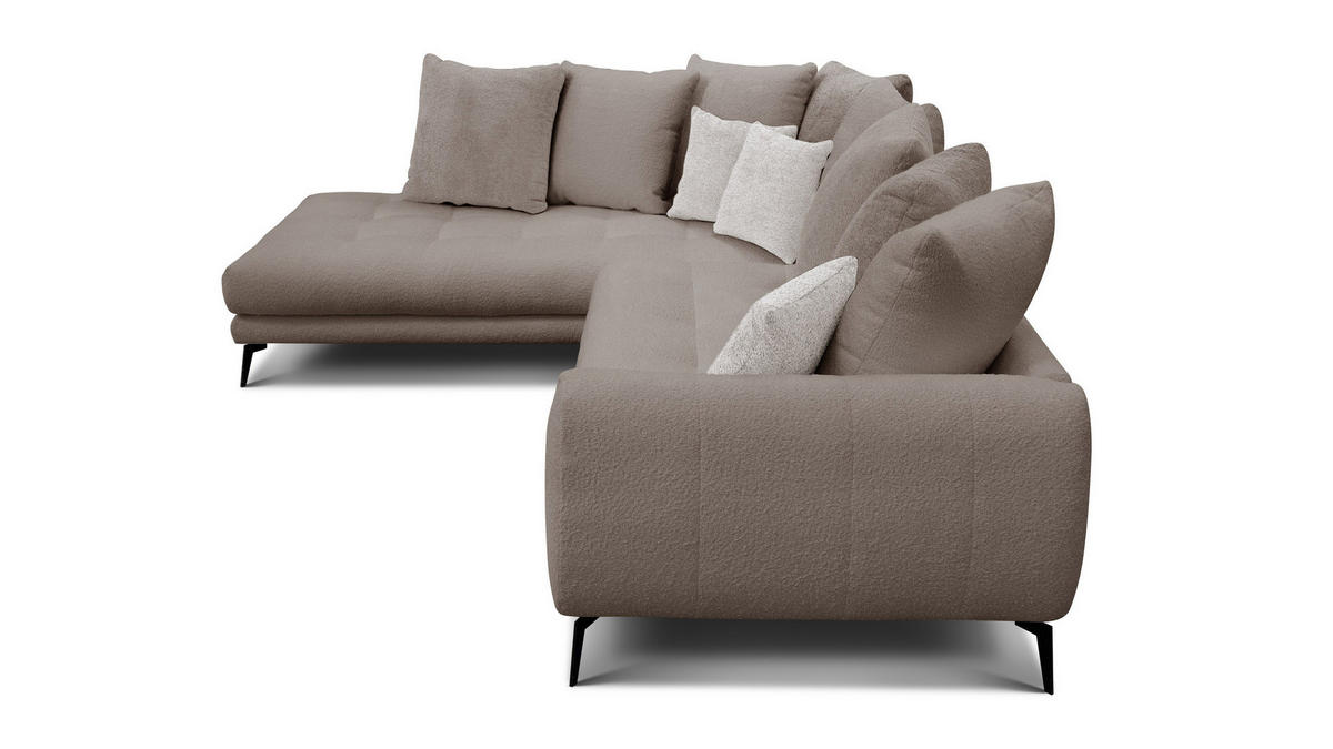 ECKSOFA CALME 5-Sitzer, creme - Creme, Holz/Textil (294/229cm) - Courtois Laville