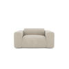 SESSEL Texturierter Samt Beige 130cm - Beige, Textil (130/73/97cm) - Sia Home